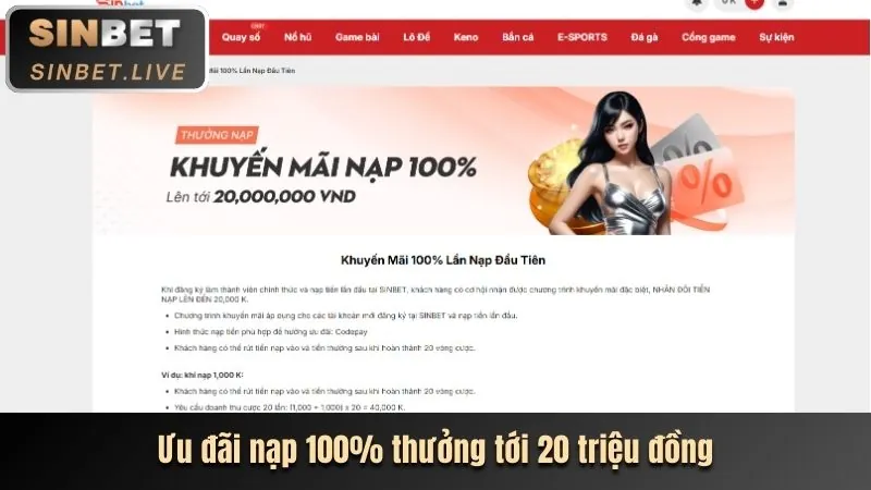 Thưởng chào mừng thành viên mới 98bet